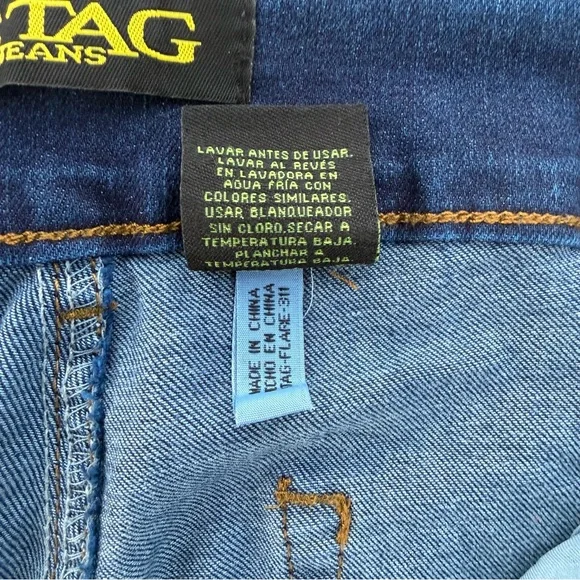 Stag Flare Fit Push Up Super Soft High Rise Stretch Jeans ~ Juniors Tall 30/15 - Picture 8 of 8